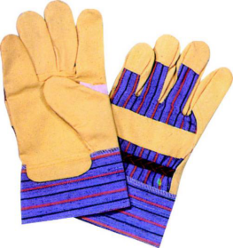 YELLOW PVC PALM GLOVES