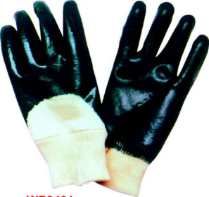 BLUE NITRILE SEMI DIPPED GLOVES